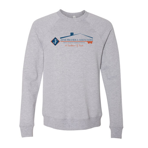 Unisex Sponge Fleece Raglan Sweatshirt - Grey Thumbnail